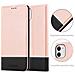 Custodia Compatibile Con Apple Iphone 11 In Oro Rosato Nero - Coperchio Protettiva Con Chiusura Magnetica, Funzione Stand E Tasca Per Le Carte - Foto miniatura 6