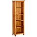 Libreria A 5 Ripiani 45x22x140 Cm In Legno Massello Di Rovere - Foto miniatura 1