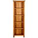 Libreria A 5 Ripiani 45x22x140 Cm In Legno Massello Di Rovere - Foto miniatura 2