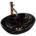 Lavabo Da Appoggio Sofia Black Marble - Foto miniatura 1