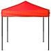 Tenda Per Feste Pieghevole Rossa 2x2 M - Foto miniatura 3