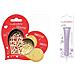 Kit Biscotti Con Cuore In Rilievo + Penna Per Cioccolato Lilla - Foto miniatura 1