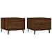 Tavolini Salotto 2 Pz Rovere Marrone 50x50x40 Legno Multistrato - Foto miniatura 2