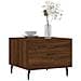 Tavolini Salotto 2 Pz Rovere Marrone 50x50x40 Legno Multistrato - Foto miniatura 3
