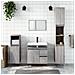 Armadietto Bagno Grigio Sonoma 30x30x190cm In Legno Multistrato - Foto miniatura 1