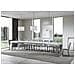 Tavolo Allungabile 90x130/390 Cm Spimbo Mix Piano Bianco Frassino - Gambe Noce - Bianco Frassino /cemento - Foto miniatura 6
