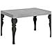 Tavolo Allungabile 90x130/234 Cm Paxon Telaio Antracite - Cemento - Foto miniatura 5