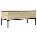 Tavolino Rovere Sonoma 100x50x45 Cm Legno Multistrato E Metallo - Foto miniatura 2