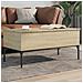 Tavolino Rovere Sonoma 100x50x45 Cm Legno Multistrato E Metallo - Foto miniatura 1