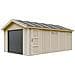 Garage Qualité Premium 21 M²- L378xl648 Cm- Garage Pour Auto, Moto, Machines De Jardinage - Construction En Panneaux Lp Smartside - M992b - Foto miniatura 4
