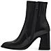 Black Elegant Closed Booties Stivaletti Pelle Scarpe Donna Nero Eu 38, 1-25388-41 001 - Foto miniatura 3