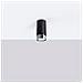 Lampada A Soffitto Nero 12,5 Nero /cromo Sl. 1408 - Moderno Lampada Da Soffitto Nero /cromato 12.5x6x6 Cm - Foto miniatura 5
