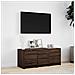 Mobile Porta TV con LED Rovere Marrone 97x34x40 cm Truciolato - Foto miniatura 5