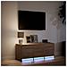 Mobile Porta TV con LED Rovere Marrone 97x34x40 cm Truciolato - Foto miniatura 6