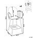 Set Di 2 Sedie Alte Amity Tessuto Beige Chiaro - Foto miniatura 8