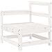 Set Salotto Da Giardino 6 Pz Bianco In Legno Massello Di Pino - Foto miniatura 3