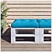Cuscino Per Pallet Blu In Tessuto - Foto miniatura 1