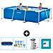 Piscina Fuori Terra - Rettangolo - 300x200x75 Cm - Blu - Include Accessori Coordinati Cb2 - Foto miniatura 1
