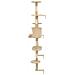 Lusso Casadino -  Albero Per Gatti Con Tiragraffi In Sisal Da Parete 194 Cm Beige - Foto miniatura 3