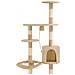 Lusso Casadino -  Albero Per Gatti Con Tiragraffi In Sisal Da Parete 194 Cm Beige - Foto miniatura 5