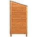 Capanno Da Giardino Marrone 102x52x112 Cm Legno Massello Abete - Foto miniatura 4