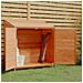 Capanno Da Giardino Marrone 102x52x112 Cm Legno Massello Abete - Foto miniatura 8