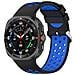 Cinturino Bicolore In Silicone Samsung Watch Ultra 24mm Black+blue - Foto miniatura 1