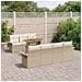 Set di Sofà da Giardino da 8 Pezzi con Cuscini Beige in Rattan,  Sofà da Giardino a 2 Posti con Ripostiglio e Cuscini Beige in Rattan - Foto miniatura 3