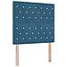 Testiera  Blu Scuro 90 cm con Bottoni di Cristallo Tufted, Testiera  Blu Scuro 180 cm con Bottoni di Cristallo Tufted - Foto miniatura 1