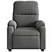 Poltrona Reclinabile Grigio Scuro in Tessuto di Microfibra - Foto miniatura 6