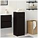 Mobile da bagno Rovere nero 32x34x90 cm in legno ingegnerizzato - Foto miniatura 2