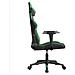 Sedia Da Gaming Massaggiante Nero E Verde In Similpelle - Foto miniatura 3