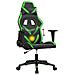 Sedia Da Gaming Massaggiante Nero E Verde In Similpelle - Foto miniatura 5