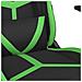 Sedia Da Gaming Massaggiante Nero E Verde In Similpelle - Foto miniatura 7