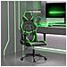 Sedia Da Gaming Massaggiante Nero E Verde In Similpelle - Foto miniatura 8