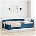 Cornice del letto ad angolo Altro con testiera Blu 80 x 200 cm - Foto miniatura 2