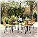 Set da Pranzo per Giardino 5 pcs Marrone Poly Rattan - Foto miniatura 2