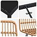 Set da Pranzo per Giardino 5 pcs Marrone Poly Rattan - Foto miniatura 9