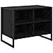 Mobile per scarpe Rovere Nero 60 x 35 x 44 cm Legno multistrato - Foto miniatura 1