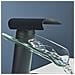 Rubinetto per lavabo da bagno, Blackswan, tipo M91 a cascata, modello nero opaco, misura 18 cm - Foto miniatura 3