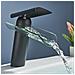 Rubinetto per lavabo da bagno, Blackswan, tipo M91 a cascata, modello nero opaco, misura 18 cm - Foto miniatura 4