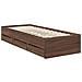Struttura del letto con cassetto Rovere Marrone 75 x 190 cm - Foto miniatura 6