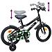 Bicicletta per Bambini 12 Pollici per bambini di 2-4 anni Nero - Foto miniatura 7