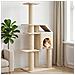 Albero per gatti con pali per graffiare in sisal Crema 183 cm - Foto miniatura 2