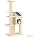 Albero per gatti con pali per graffiare in sisal Crema 183 cm - Foto miniatura 3