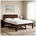 Letto matrimoniale con testiera ROSTOCK Marrone Scuro - Foto miniatura 5
