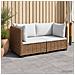 2 pz Set Lounge in Rattan con Cuscini GENDT Rattan naturale - Foto miniatura 6