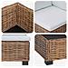 2 pz Set Lounge in Rattan con Cuscini GENDT Rattan naturale - Foto miniatura 9