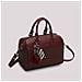 borsa bauletto con charm e cuore PRUGNA - Foto miniatura 2