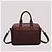 borsa bauletto con charm e cuore PRUGNA - Foto miniatura 3